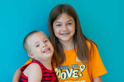 image of two children