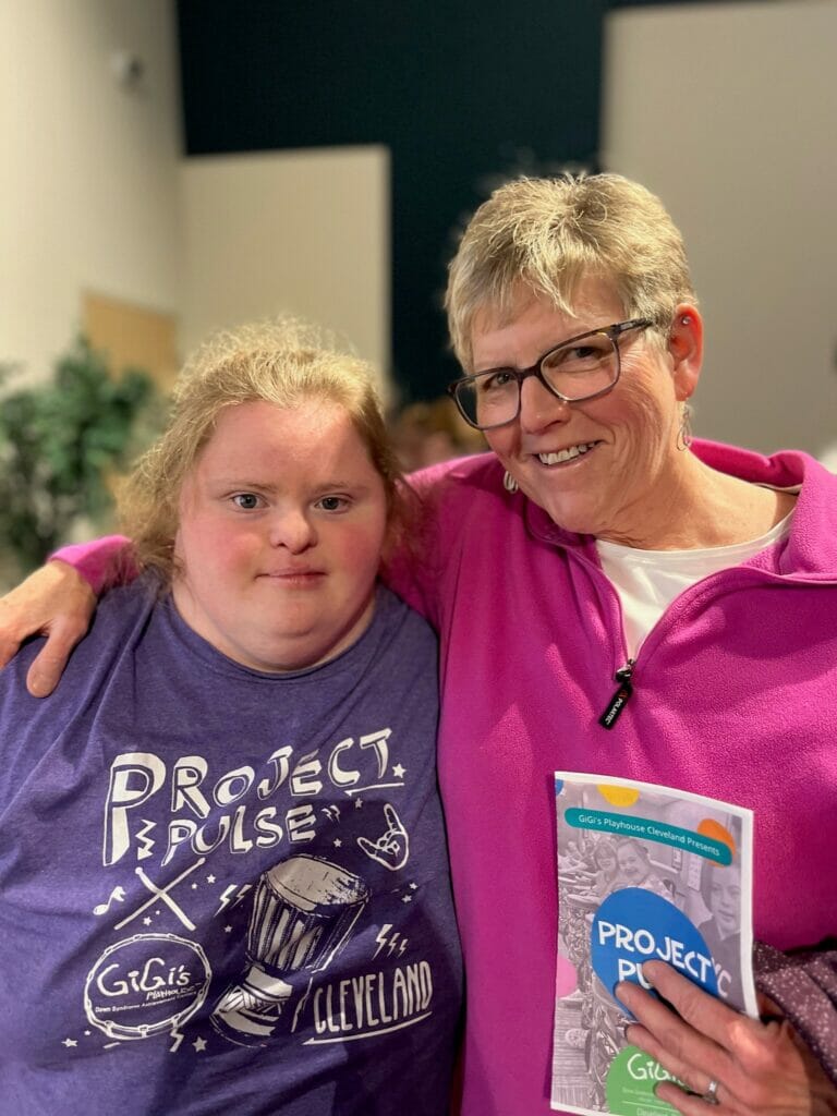 Colleen and former student - Jessica! Colleen attended our March Project Pulse performance at the Westlake Community Services Center.
