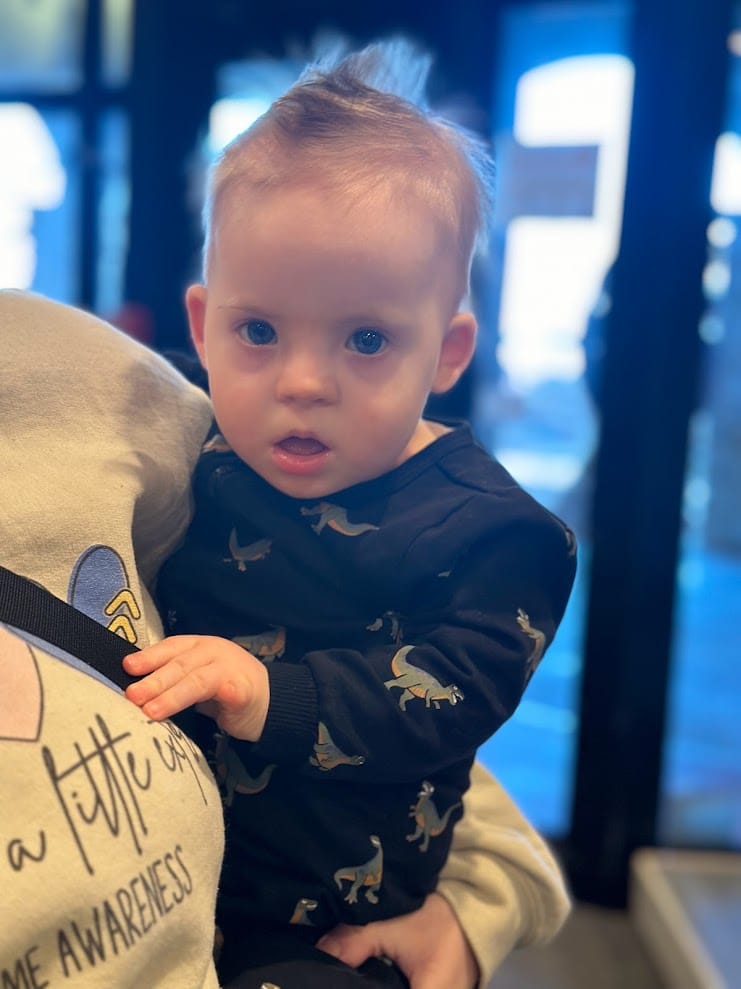 Mason's early visit to the playhouse.