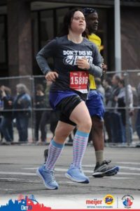 marathon runner with Down syndrome