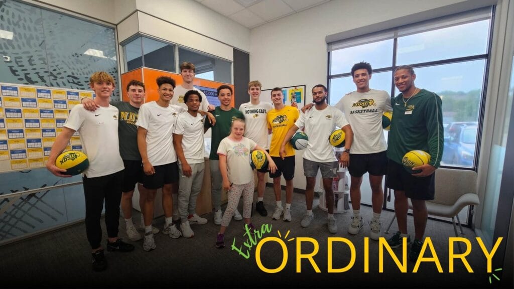 NDSU Basketball Team at GiGi's in June
