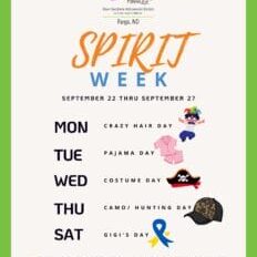 Spirit week to Celebrate GiGi's Playhouse Fargo 10 Year Anniversary