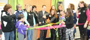 Cutting the ribbon at our Grand Opening, January 11, 2015
