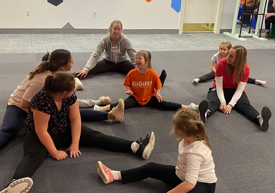 photo of volunteers at GiGiFit class