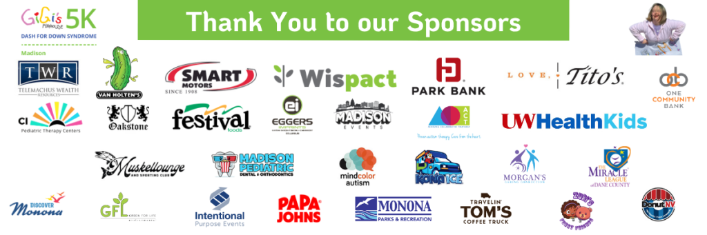 Dash for Down Syndrome sponsors