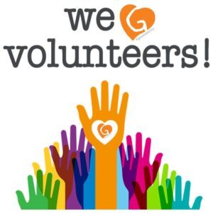 we love volunteers
