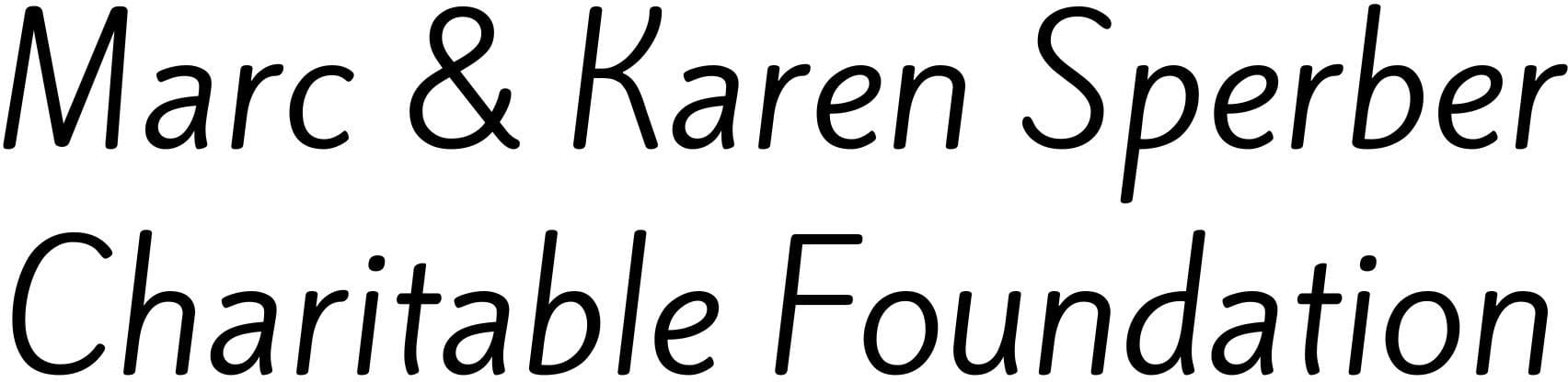 Marc & Karen Sperber Charitable Foundation - 1 Marc & Karen Sperber Charitable Foundation - 1