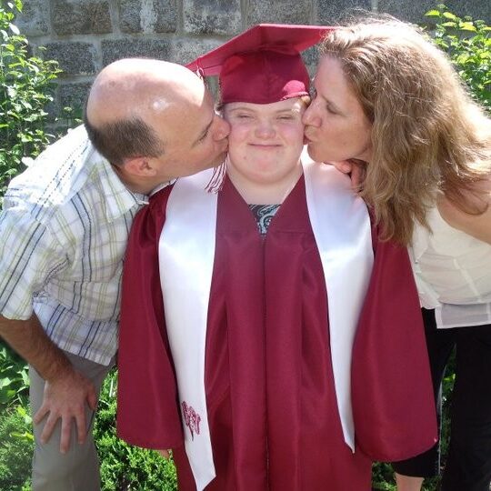 Jackie on her graduation day from Bangor High School, c. June 2011