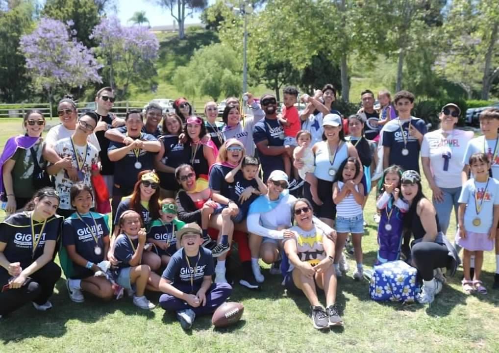 Team X showing up in BIG numbers for the Mendez Family at this year's "Run for 21" GiGiFIT Acceptance Challenge held on June 14, 2025 at the Oso Trail in Mission Viejo.