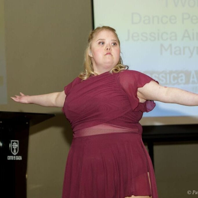 Jessica dancing at the GiGi's Playhouse 2024 Gala