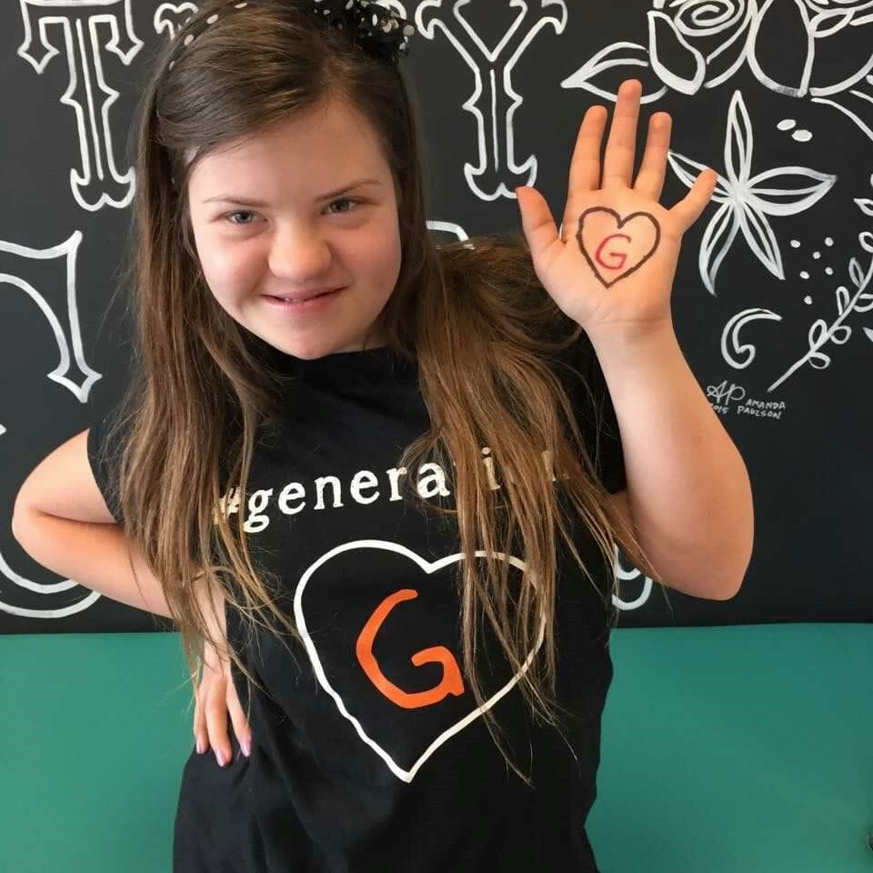 GiGi shows her Generation G pledge
