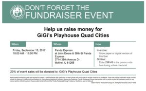 panda express dine to donate quad cities down syndrome panda express dine and donate flyers