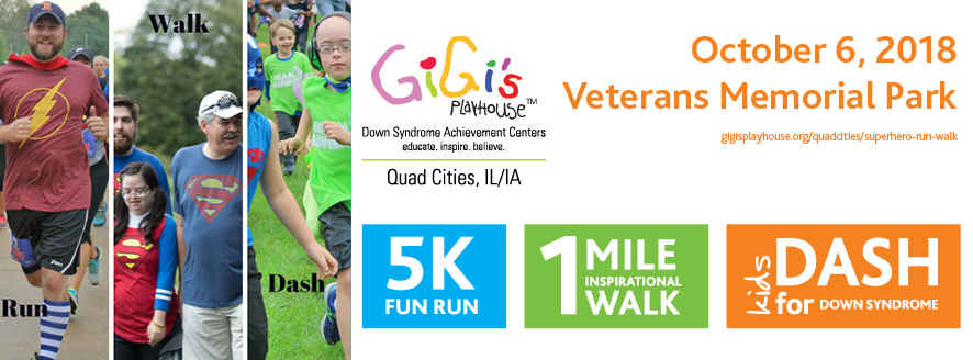 superhero run walk quad cities down syndrome achievement center