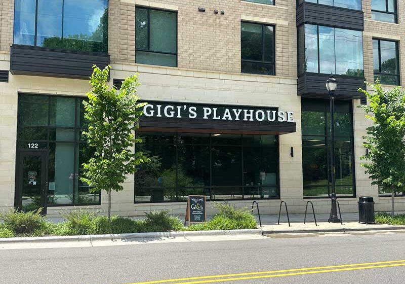 front of GiGi's playhouse