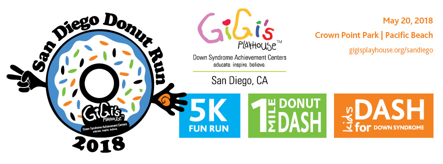 San Diego Donut Run, Donut Run, San Diego 5k, Down syndrome, gigi's playhouse