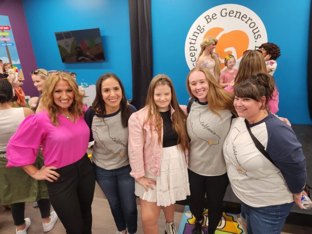 Denise, Rissa, Kelci, GiGi and Nancy Gianni at the Opening of GiGi's Playhouse Orange County.