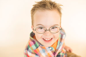 boy with Down syndrome