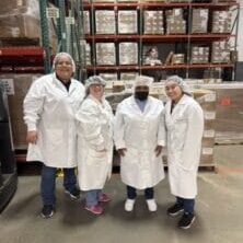 IMG_5460 Warehouse manager at OCuSOFT with the interns from GiGI's Playhouse. An unstoppable partnership