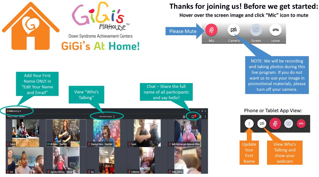 how to access GiGi's at home
