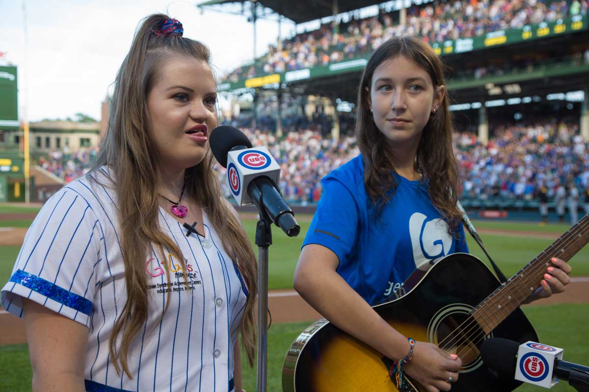 Our very own GiGi Gianni sang the National Anthem at the Cubs game