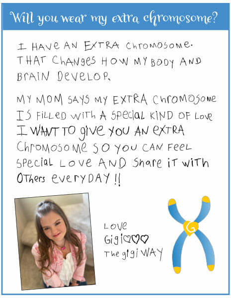 My Extra chromosome - GiGis Playhouse - Down Syndrome Achievement