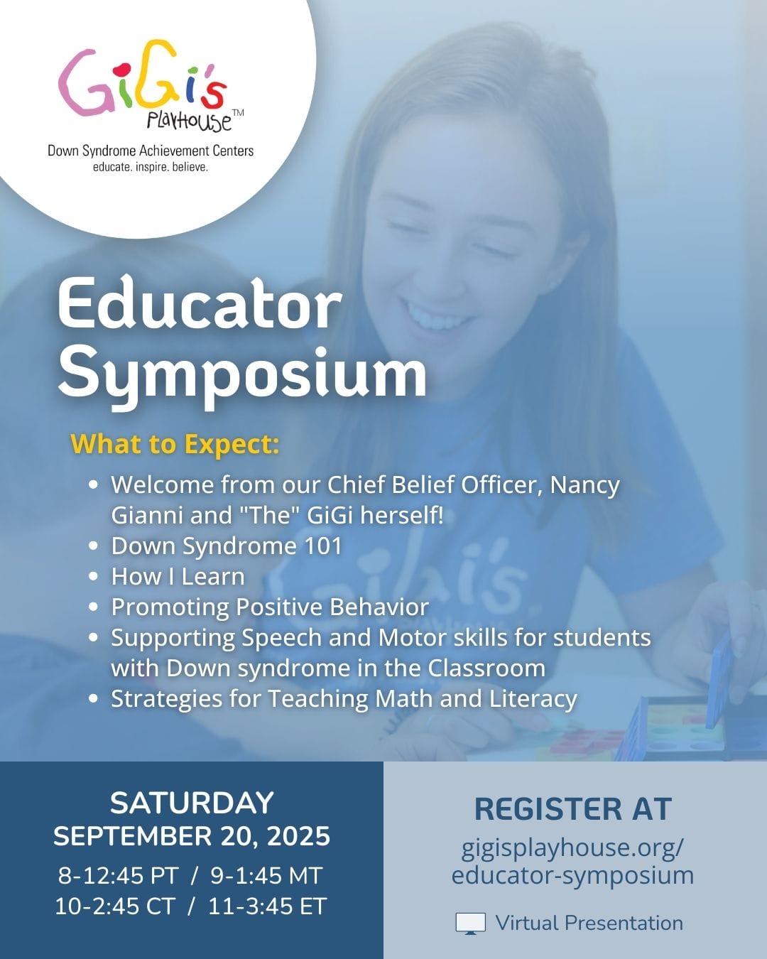 flyer for educator symposium