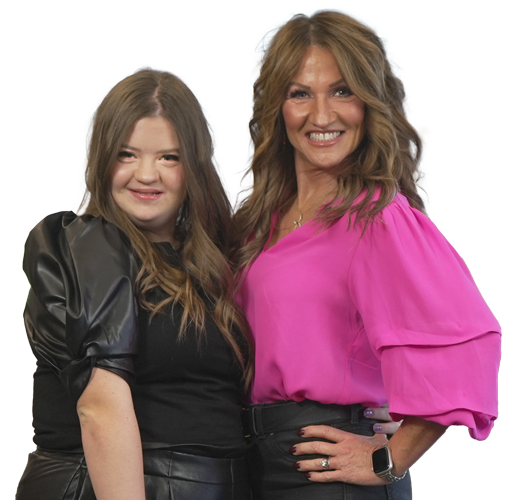 nancy and gigi smiling