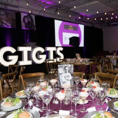 image of table set up for gala